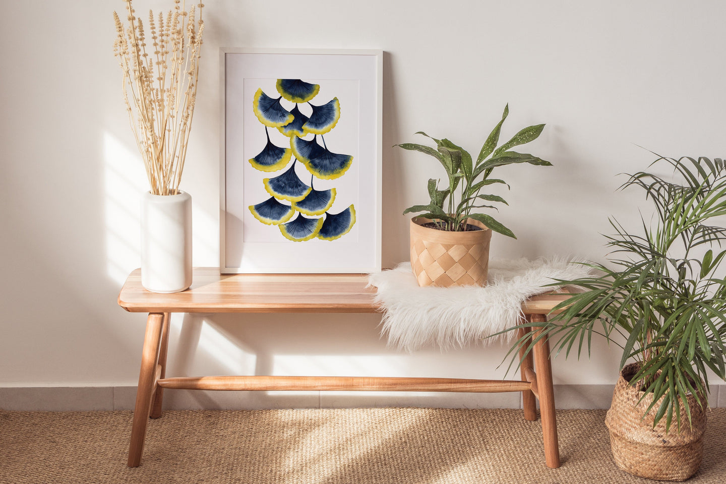 Ginkgo Biloba Leaves Art Print